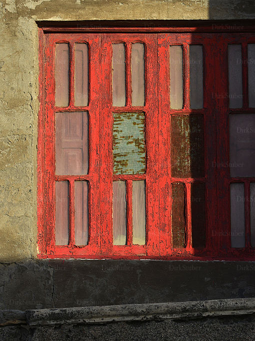 rotes altes Fenster La Gomera