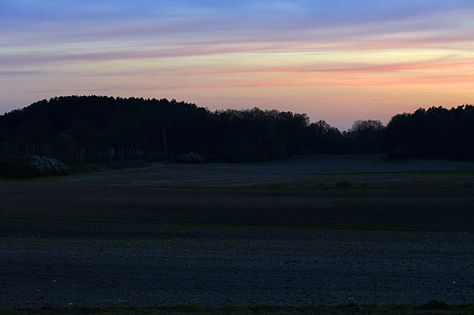 Farbstreifen am Abendhimmel