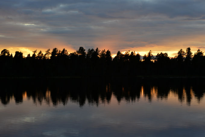 See im Sonnenuntergang