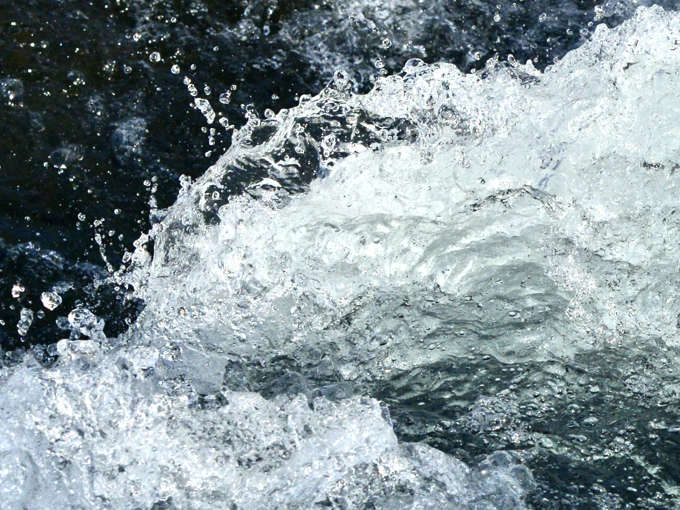 Momentaufnahme Wasserschwall Hardangervidda